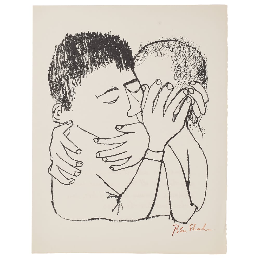 20世紀を代表する社会派芸術家、ベン・シャーンの版画作品展、RAURAUJIにて。詩人リルケの自伝的小説『マルテの手記』に挿画した24作品を3期にわたり展示。