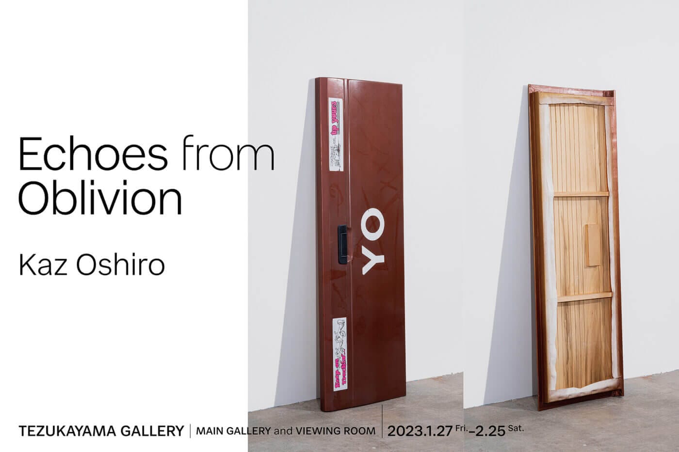 さまざまな二項対立の上に立ち、絵画とは何か、ARTとは何か、という根源的な問いを投げかける作品を制作。カズ・オオシロの大阪での初個展「Echoes from Oblivion」がTEZUKAYAMA GALLERYにて開催。