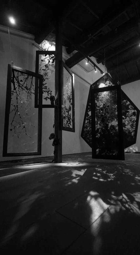 「影」をテーマとした切り絵表現を行う北野雪経の個展「影を浮かべて生きる」、JITSUZAISEIにて6月8日から開催。空間全体をつかったインスタレーションなど。