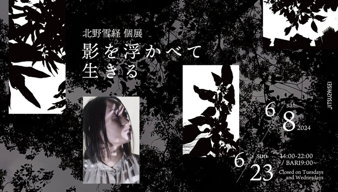 「影」をテーマとした切り絵表現を行う北野雪経の個展「影を浮かべて生きる」、JITSUZAISEIにて6月8日から開催。空間全体をつかったインスタレーションなど。